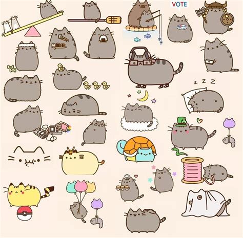 All many photos! | Gatto pusheen, Gatti, Animali