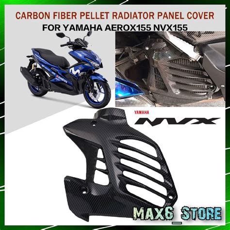 Yamaha NVX155 V1 Coolant Cover Carbon Honeycomb NVX 155 Radiator Cover