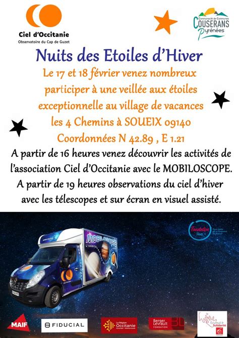 Nuits Des Etoiles D Hiver Ciel D OccitanieCiel D Occitanie