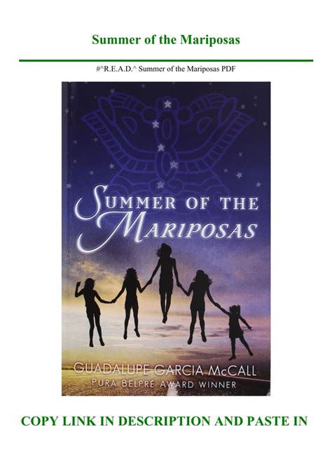 #^R.E.A.D.^ Summer of the Mariposas PDF