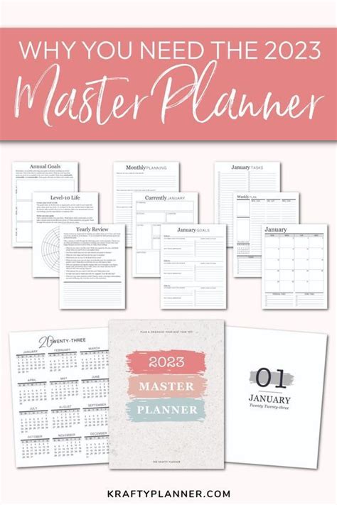 Why You Need The All New 2023 Master Planner Krafty Planner Planner