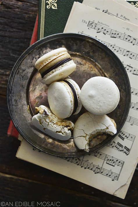 Vanilla Macarons With Chocolate Ganache And Coffee Buttercream An