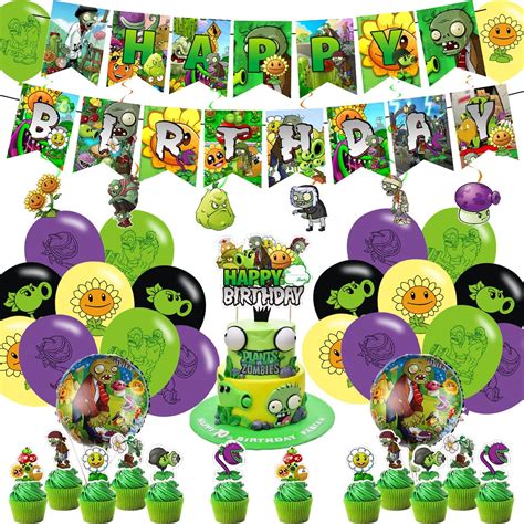 Amazon SAIAODI Plants Vs Zombies Party Decorations Birthday Party