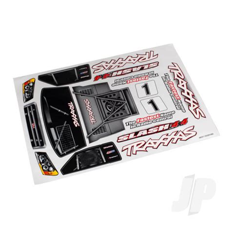 Traxxas Decal Sheet Slash 4x4 Tjd Models