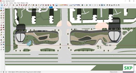 Sketchup Commercial Complex L3 3D Model CGTrader