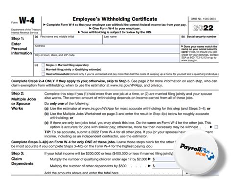 Free IRS Form W4 2023 PDF EForms 46 OFF