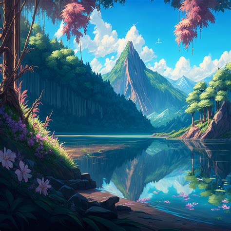 Breathtaking Anime Landscapes - Midjourney Prompt | Promptrr.io