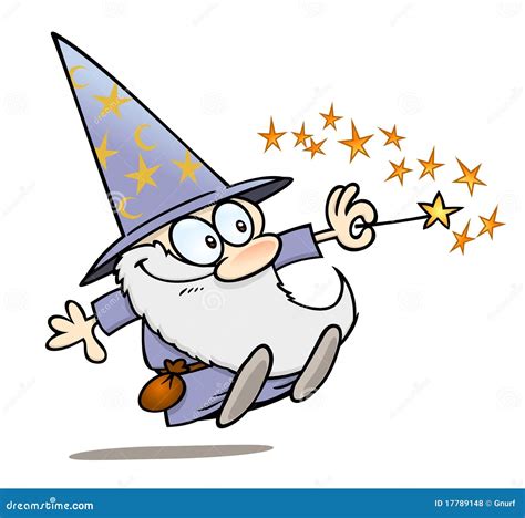 Wizard With Magic Wand Stock Vector Illustration Of Pouch 17789148