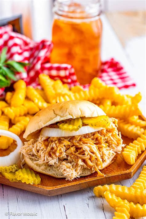 Slow Cooker Shredded Nashville Hot Chicken Sandwich Recipe Flavor Mosaic