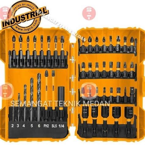 Jual 45pcs AKDL24502 MATA OBENG BOR BESI IMPACT SCREW DRIVER BITS SET