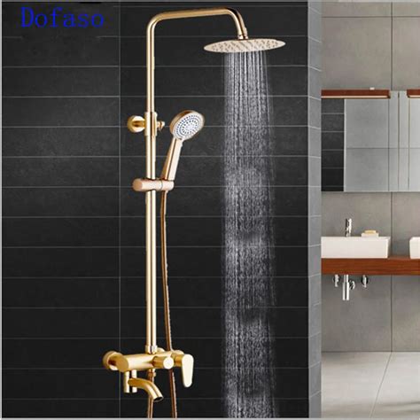 Dofaso Luxury Shower Kit Bath Set Rose Bathroom Antique Faucet For