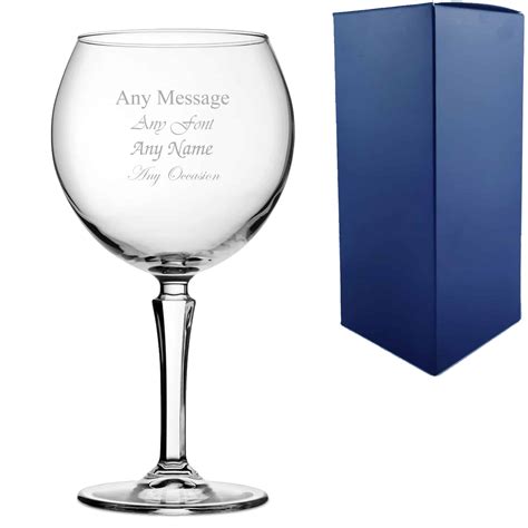 Engraved Gin Glass Caleli Ts