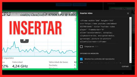 C Digo De Inserci N En V Deos De Youtube Youtube