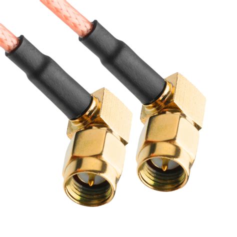 Rohs Rf Coaxial Connectors Rg Cable Ra Sma Plug Right Angle Plug