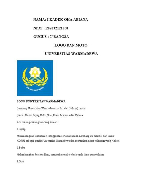 Download Logo Universitas Warmadewa - 52+ Koleksi Gambar