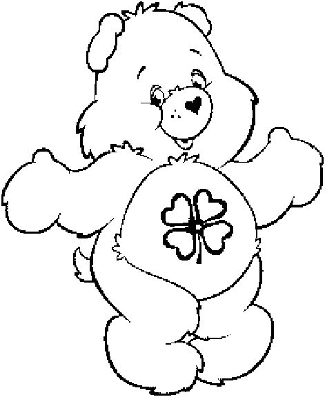 care bears coloring pages good luck bear Coloring4free – Coloring4Free.com