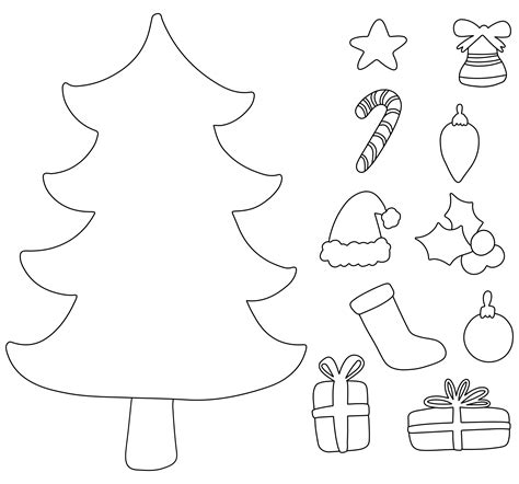 Best Christmas Tree Cut Out Printables Pdf For Free At Printablee | Hot ...