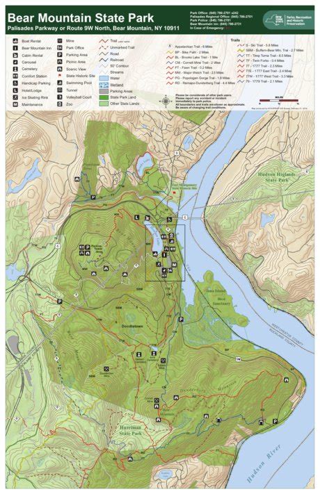 Bear Mountain Trail Map Map Of The Usa With State Names