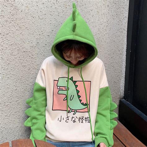 Cute Dinosaur Hoodie Yihfoo