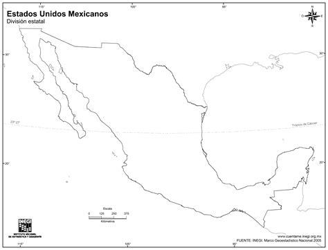 Mapa De La Republica Mexicana Sin Division Politica Ouiluv