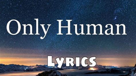 Jonas Brothers Only Human Lyrics Youtube