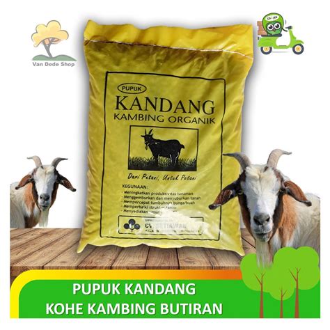 Jual Pupuk Kandang Kohe Kambing Butiran Shopee Indonesia