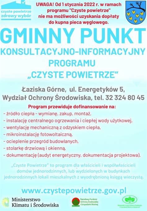 Zapraszamy Do Gminnego Punktu Konsultacyjno Informacyjnego Programu