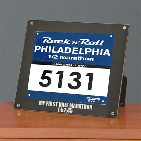 BibDISPLAY - Runners Race Bib Frame - My First Half Marathon | Runners ...