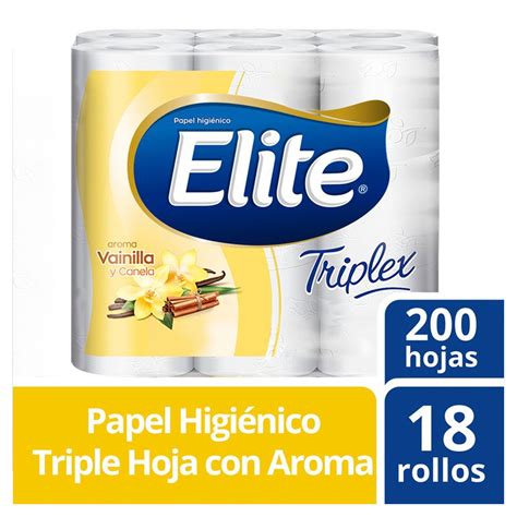 Papel Higiénico Elite Triplex Triple Hoja 18 Rollos Club Softys