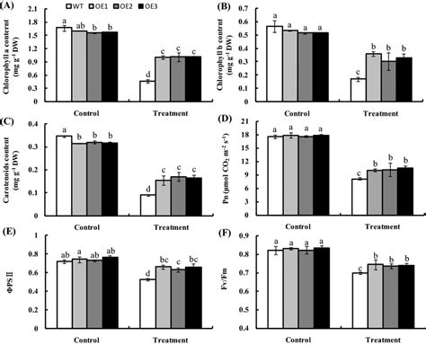 Effects Of Salt Stress On Chlorophyll A A Chlorophyll B B