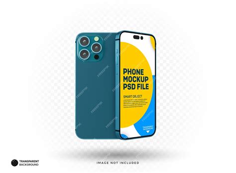 Plantilla De Maqueta De Pantalla De Teléfono Inteligente 3d Realista De Iphone 15 Pro Max En Psd