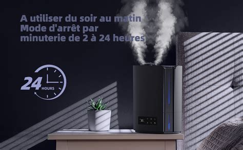 Conopu Humidificateur Dair à Ultrasons 6l Humidificateur à Température Constante La Maison