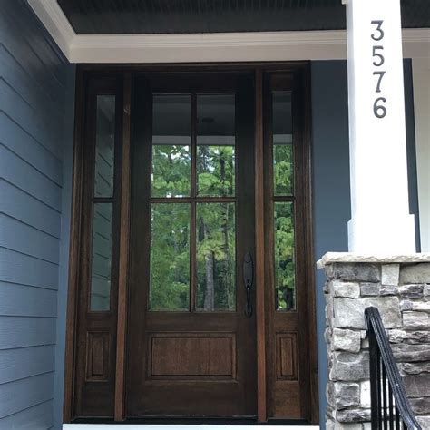 8 Foot Front Door Espresso Stain House Exterior Exterior House