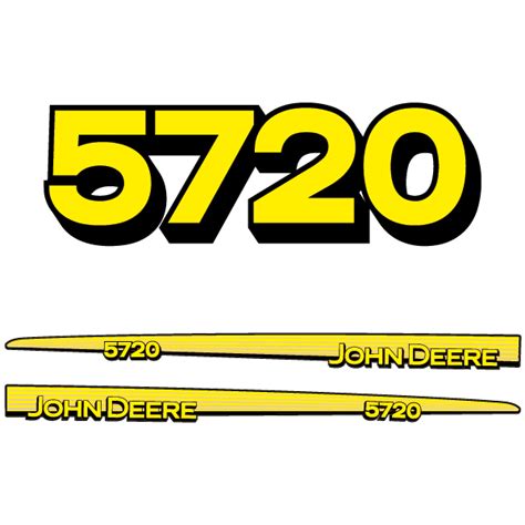 Decals And Emblems John Deere Stickerset John Deere 5720