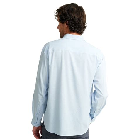 Huk Mens A1a Button Down Shirt Upf Fly Fishing Apparel Fish Tales