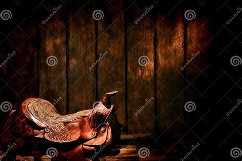 American West Legend Rodeo Cowboy Western Saddle Stock Photo Image Of