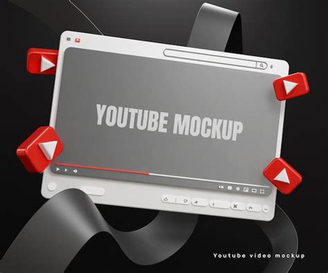 Premium Psd Youtube Video Thumbnail Mockup Or You Tube Video Player