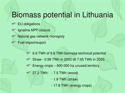 PPT Biomass Usage Opportunities In Lithuanian Energy Sector