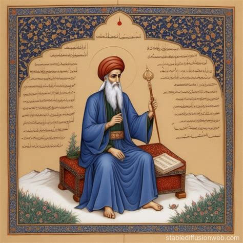 Zoroaster As A Persian Miniature Stable Diffusion Online