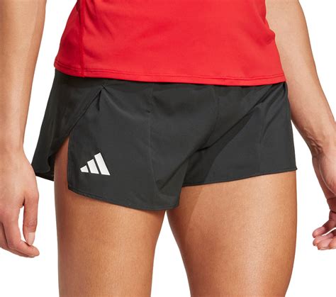 Adidas Adizero Essentials Womens Split Running Shorts Black Start Fitness