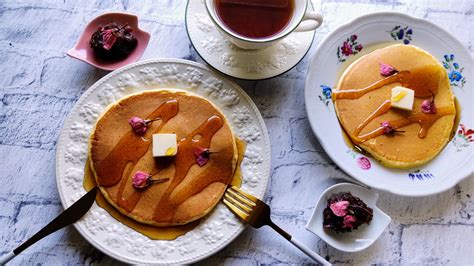 掲載中！♡桜の花＆餡と楽しむ♡桜の季節に楽しみたいホットケーキアレンジ ハッピーのバニラスカイ！キッチン♪