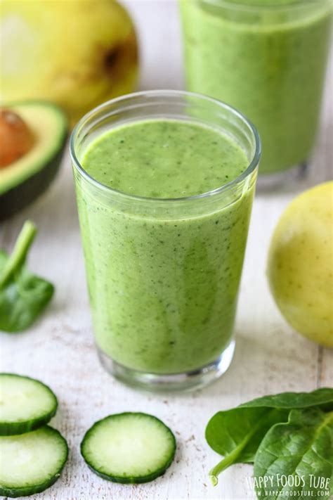 Spinach Cucumber Smoothie Happy Foods Tube