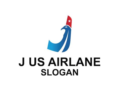 Premium Vector Letter J Us Airline Logo Design