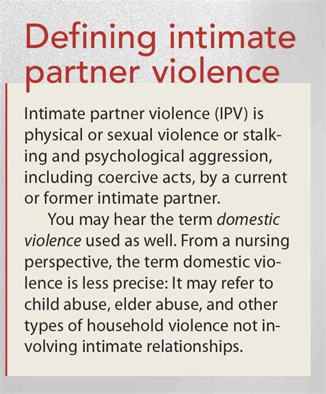 Intimate Partner Violence When Closeness Turns Deadly American Nurse Today