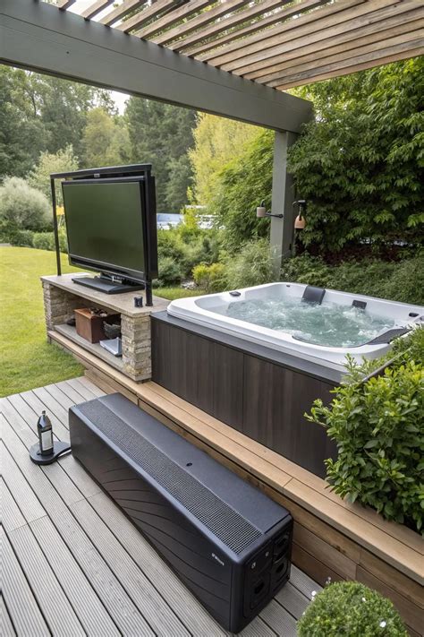 Creative Ideas For A Cozy Hot Tub TV Setup