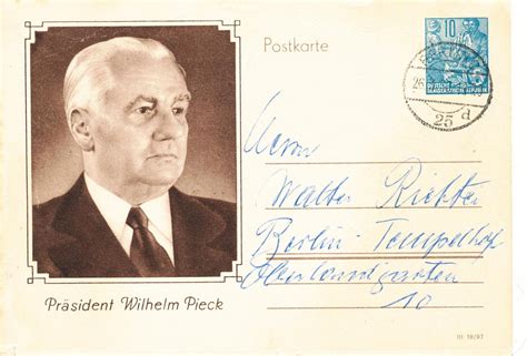 Wilhelm Pieck 12 Pfg Mit Bild Berlin Brandenburger Tor Nr 33719