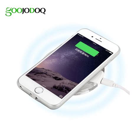 For Iphone 6 6s Plus Magic Qi Wireless Charger Pad Dock + Wireless Charging Receiver Case Mobile ...