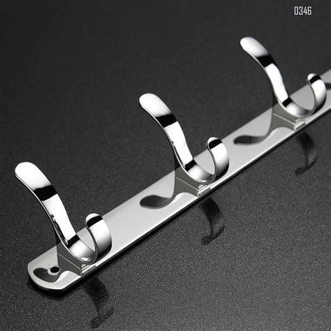 Coat Rackstainless Steel Wall Mount Coat Hook Rack Hook Rail Hook Hanger For Coats Hats