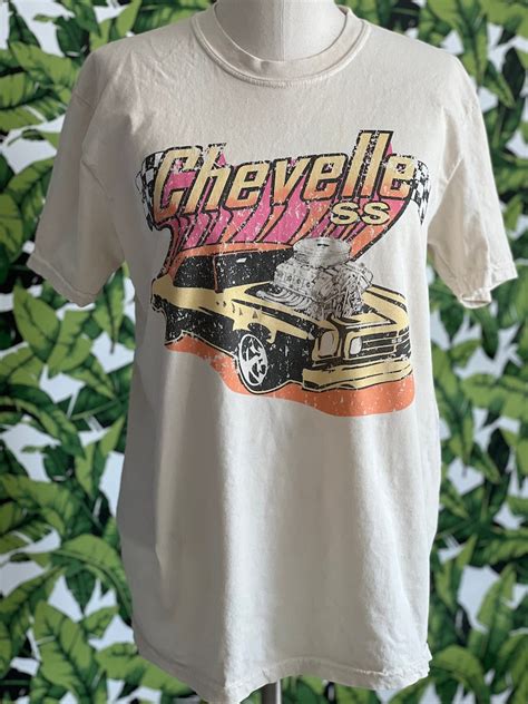 Chevelle Ss Muscle Car Graphic Tee Oversized Shirt Etsy