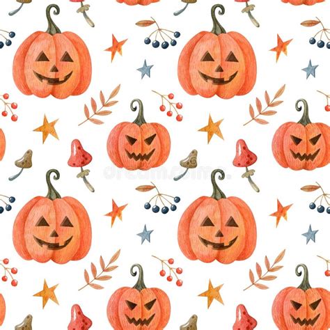 Padr O Sem Costura De Aquarela Do Halloween Ab Boras Ilustra O